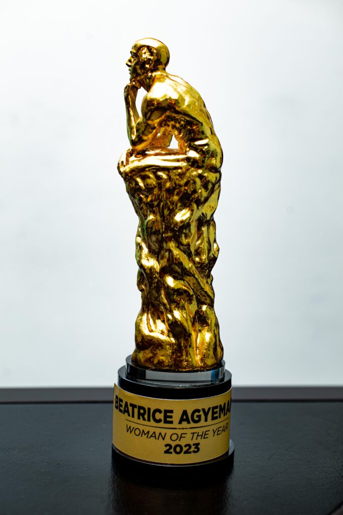 EMY Africa Awards selected Madam Beatrice Agyemang for the award having recognised her inspirational rise through the ranks from her journey as a reporter, to her current position as Group CEO of one of the largest and leading Media Organisations in Ghana, which is worth celebrating.